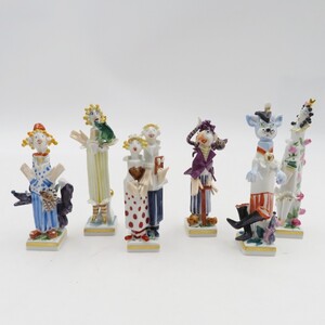 1円〜 Meissen マイセン ペーター・シュトラング作 フィギュリン 6点セット y258-3418372【Y商品】