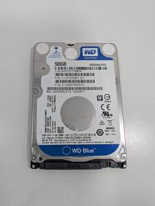 【使用時間1297時間】WD WD5000LPCX 500GB 2.5インチ 7mm 正常判定 YAHD0145