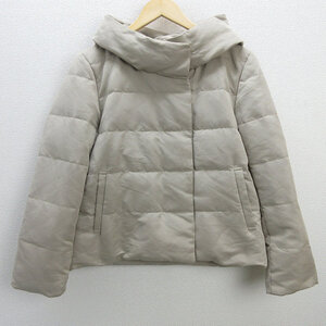 R■ビームス ハート/BEAMS HEART ダウンジャケット ダウンJKT ■ベージュ【M】LADIES/110 【中古】■