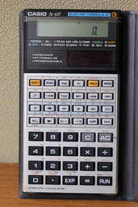 関数電卓 CASIO fx-61F 専用カバー/取説付　動作品