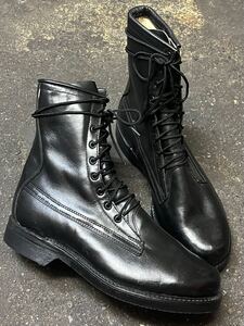 デッドストック 70s ADDISON SHOE ブーツ 81/2 アメリカ軍 レースアップ BILTRITE ミリタリー バイカー 50s 60s ヴィンテージ ワークブーツ