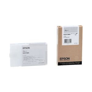 【新品】(まとめ) エプソン EPSON PX-P／K3インクカートリッジ グレー 110ml ICGY36A 1個 〔×10セット〕