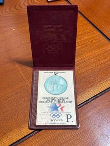 1984年ロサンゼルスオリンピック記念1ドル銀貨OLYMPIC DOLLAR900 FINE SILVERBRILLIANT UNCIRCULATED