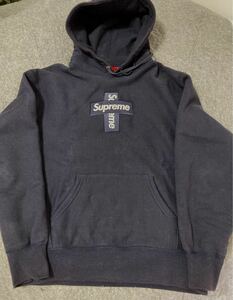 美中古　シュプリーム Cross Box Hooded Sweatshirt スウェットパーカー パーカー クロスボックスロゴ