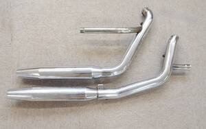 99E◆HARLEY-DAVIDSON ハーレーダビッドソン EXHAUST SYSTEM 65896-95 65853-95 純正マフラー バイク パーツ 2個セット◆