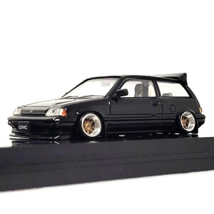 深リム 箱付き 1/64 ホビージャパン ホンダ シビック SI 1984年 Honda civic 環状族 走り屋 無限 ホンダ レーシング カスタム 1円〜 060215