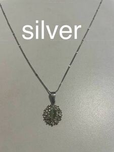 silver ネックレス ダイヤモンド 宝石 ネックレス