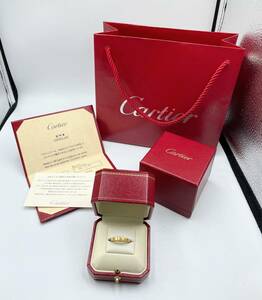 【正規店購入品】【新品同様】Cartier カルティエ ラニエール リング 指輪 イエローゴールド 51 11号 750 K18 保証書有