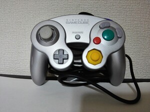 【分解洗浄済み】後期型 GC ゲームキューブ コントローラ シルバー 銀 動作確認済み DOL-003 GAMECUBE CONTROLLER Silver