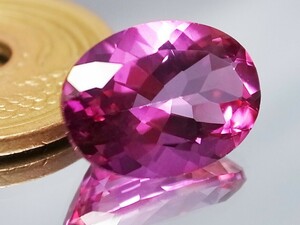 １０００円～売り切り!!天然ピンクトパーズ ブラジル産３．１２５ｃｔ