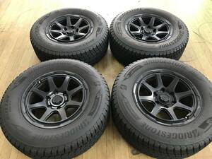 スタッドレス BS DM-V3 265/65R17 アルミホイールセット 8J+20 4本 中古 150プラド ハイラックス