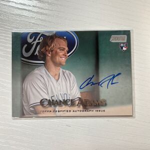 2019 Topps Staium Club Chance Adams auto