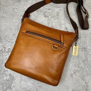 定価7万/最高級レザー●COACH コーチ ブリーカー ショルダーバッグ メッセンジャー クロスボディ 斜め掛け メンズ レザー 本革 ブラウン