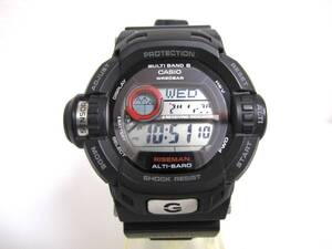 【中古】CASIO G-SHOCK GW-9200J-1JF ライズマン 稼働品 文字欠けあり