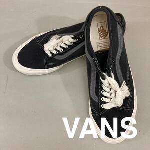 【新品未使用】バンズ VANS LOW ローカット スニーカー ステッチ 靴 サーフライン 紐 グレー ダークグレー 28.0cm @★