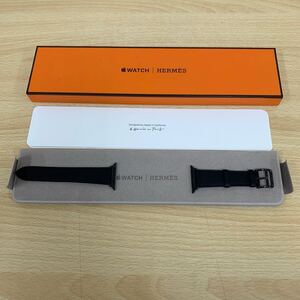 未使用品 エルメス HERMES Apple Watch用レザーベルト 40mm シンプルトゥール 黒 Y刻印 2020年製 MX2P2FE/A アクセサリー