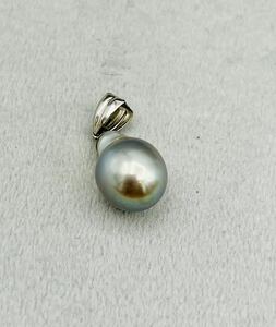 pt900 プラチナ パール ペンダントトップ ネックレストップ真珠 アクセサリー パールサイズ約9.5×14mm