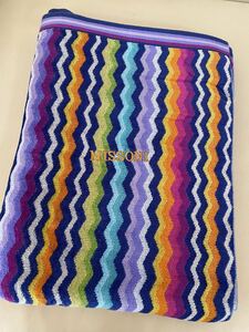 １円～MISSONI/ミッソーニ【新品】シャーリング織高級タオルケット