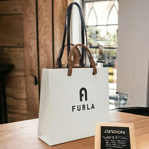 フルラ トートバッグ レディース FURLA レザー WB00728 MARSHMALLOW+NERO ホワイト系 バッグ