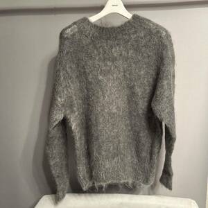 サイズ1 uniform experiment MOHAIR CREWNECK KNITモヘヤニット グレー ソフネット fcrb fragment soph.