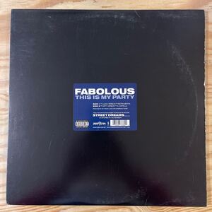 FABOLOUS / THIS IS MY PARTY /レコード/ 中古/DJ/CLUB