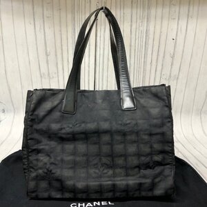 m001 F(80) シャネル ニュートラベルライン トートバッグ ブラック CHANEL NEW TRAVEL LINE TOTE レディース