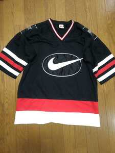 90s NIKE USA製　ゲームシャツ 古着　SUPREME元ネタ　銀タグ　　made in usa　当時物