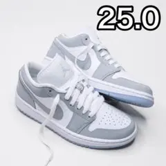 新品未使用【NIKE】25.0cm エアジョーダン1 ウルフグレー