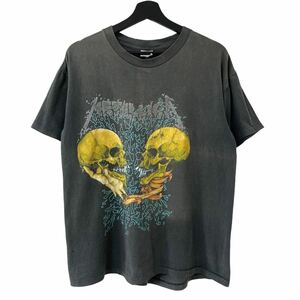 ■激レア■90s USA製 METALLICA PUSHEAD Tシャツ L メタリカ パスヘッド スカル ビンテージ