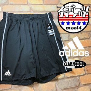 SP1-041★未使用品★吸湿速乾・通気★ブラック★【adidas アディダス】CLIMACOOL サイドライン ショートパンツ【メンズ Ｌ】ランニング