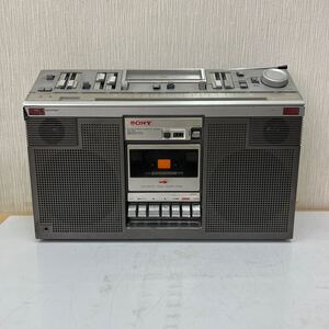 【ゆ】120 SONY ソニー CFS-686 ラジカセ 昭和レトロ レトロ ラジオカセットレコーダー FM AM ジャンク コードなし 大型 動作未確認