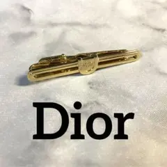 Dior ネクタイピン　ゴールド　ロゴ入り