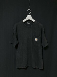 ◆CARHARTT カーハート 半袖Tシャツ　ポケT　L　ブラック