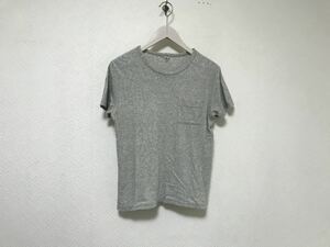 本物フィルメランジェFilMelangeコットンタオル生地半袖TシャツメンズサーフアメカジミリタリービジネススーツXSグレー日本製1