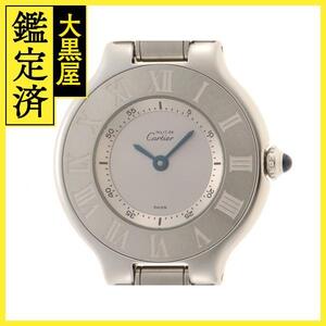 Cartier カルティエ　マスト21　W10109T2　ステンレス　女性用クオーツ時計【473】