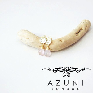 AZUNI アズニ ピンクカルセドニー付きピアス キャサリン妃 レディース 新品 未使用 海外 ブランド 天然石 女性 アクセサリー 正規品