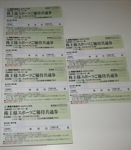 6枚セット 東急不動産ホールディングス 株主様スポーツご優待共通券 【期限2025年1月31日】 ゴルフ場(12施設)/スキー場(グリーンシーズン)