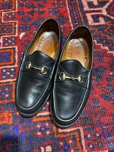 GUCCI LEATHER HORSE BIT LOAFER MADE IN ITALY/グッチレザーホースビットローファー