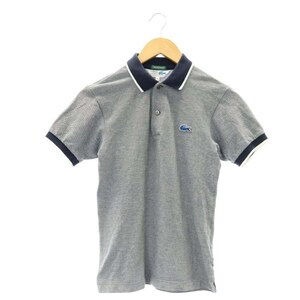 ラコステ LACOSTE SHIPS別注 ポロシャツ 半袖 ワッペン 0 紺 ネイビー 白 ホワイト /CX ■OS メンズ