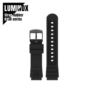 LUMINOX ルミノックス 0300シリーズ 腕時計用ストラップ 交換用ベルト 時計ベルト ラバー ブラック FPX.1901.21B.K ★新品