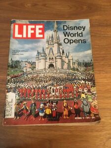 ビンテージ LIFE マガジン フロリダ ディズニー ワールド 雑誌 1971 ミッキー