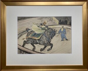 【特価】　≪　　 トゥールーズ　ロートレック　　≫　　リトグラフ【石版画】 　　TRAVAIL SUR LE PANNEAU 　1952年　　TOULOUSE-LAUTREC