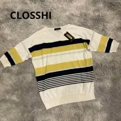 【CLOSSHI】新品タグ付き　レディース　カットソー　五分袖　Mサイズ