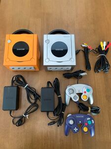 ニンテンドー★GAMECUBE ゲームキューブ 本体 コントローラー ACアダプター ケーブル まとめて★未チェックジャンク