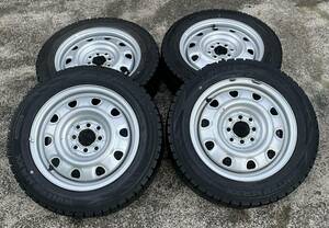 ★TOPY 15インチ スチールホイール& DUNLOP WINTER MAXX 185/60R15 スタッドレスタイヤ4本セット★ アクア ヤリス ヴィッツ等に★AN52