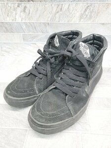 ◇ VANS ヴァンズ V38CLA ハイカット スニーカー シューズ サイズ23.5cm ブラック レディース P