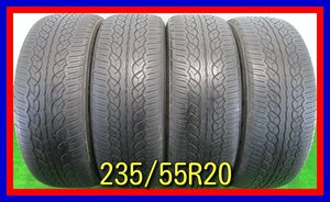 ■中古タイヤ■　235/55R20 102V YOKOHAMA PARADA spec-x RX ムラーノ ハイランダー等 夏タイヤ オンロード ジャンク品 激安 送料無料 B487