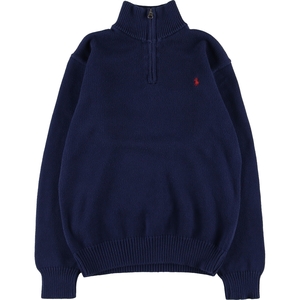 古着 ラルフローレン Ralph Lauren POLO by Ralph Lauren コットンニットハーフジップセーター レディースL相当 /eaa491654 ss2501_10