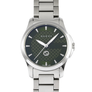 グッチ GUCCI G タイムレス YA1265048 グリーン文字盤 新品 腕時計 レディース