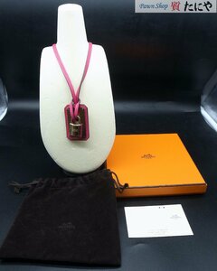 ★☆送料無料 【エルメス】HERMES ネックレス オーケリー O’KELLY GM ローズメキシコ 金色金具 Y刻印 ☆★